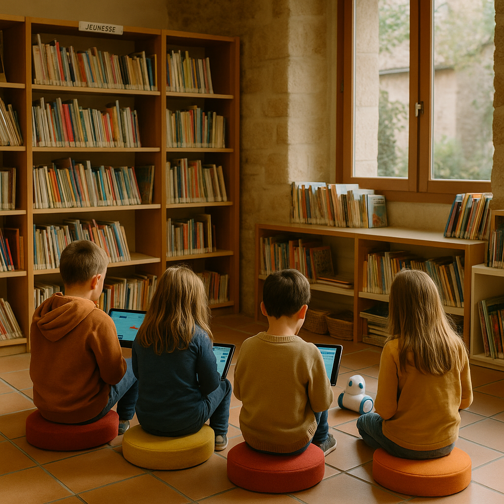 Atelier numérique enfant bibliothèque Touraine Vallée : guide