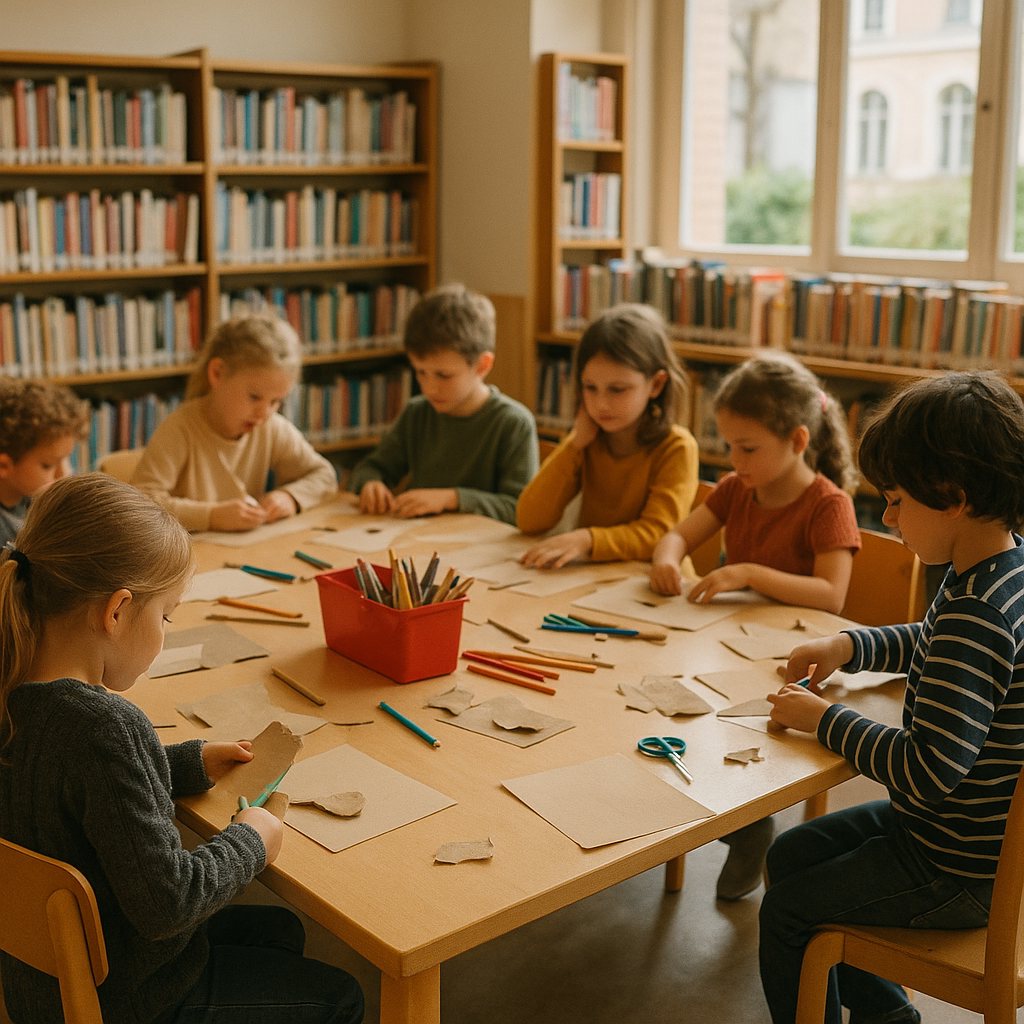 Ateliers créatifs enfant en bibliothèque Indre-et-Loire