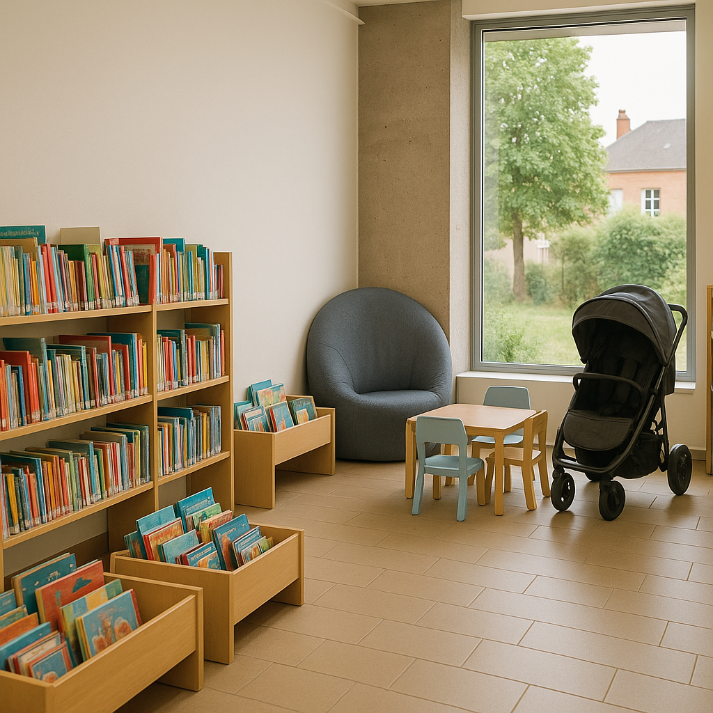 Bibliothèque ouverte le mercredi pour enfants en Touraine