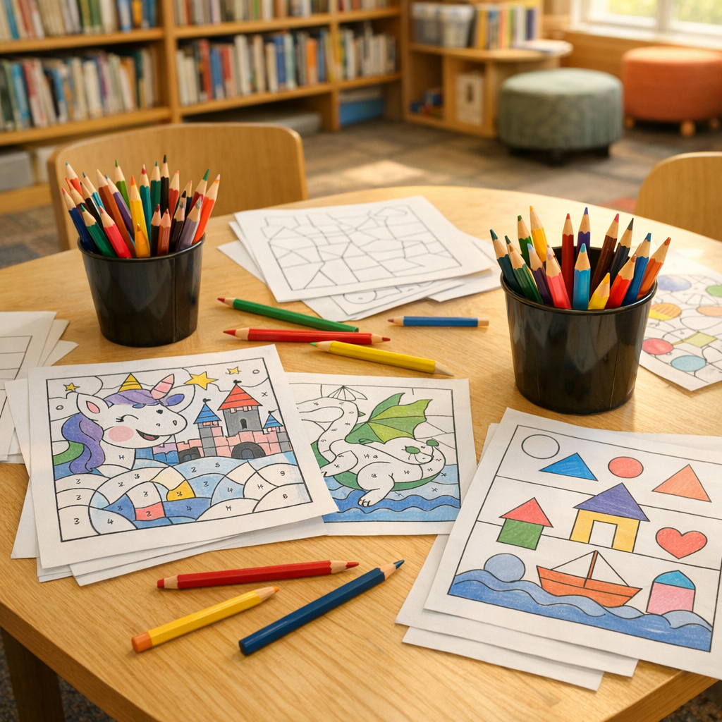 Le Coloriage Magique CE1 : fiches à imprimer en maths et lecture