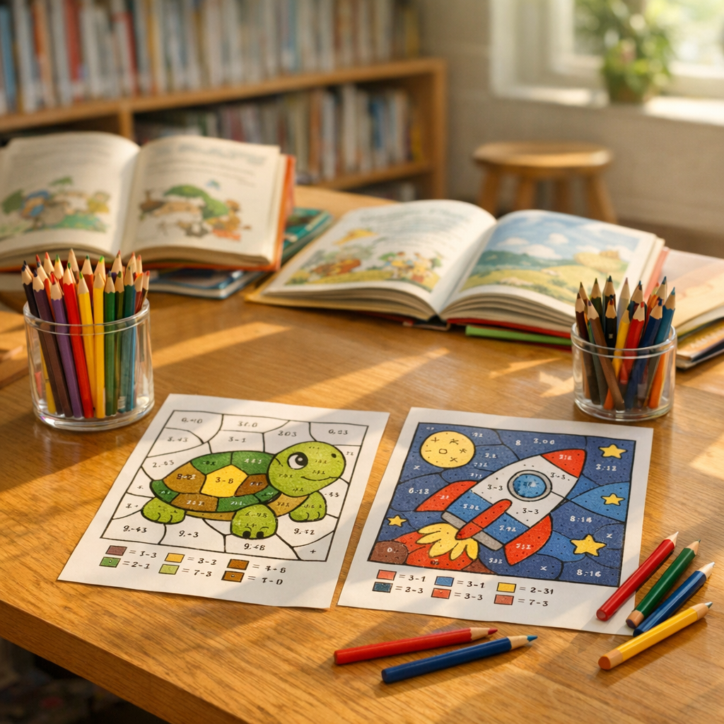 Le coloriage magique des Multiplications : tables et niveaux