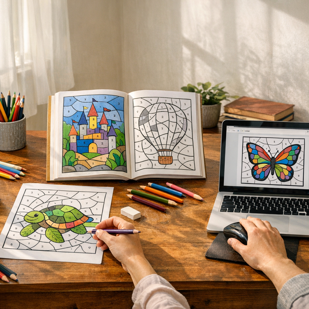 Coloriage magique à imprimer, en ligne ou en livre : que choisir ?