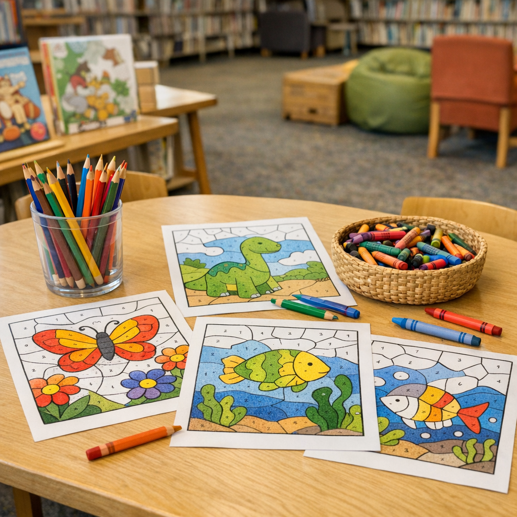 Le Coloriage magique : niveaux, modèles et idées d’atelier