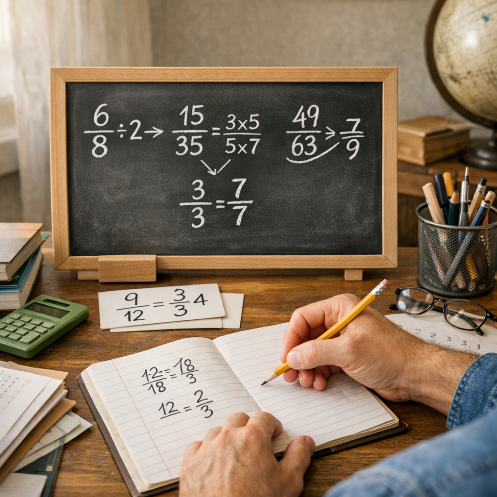 Méthodes pour simplifier une fraction sans se tromper