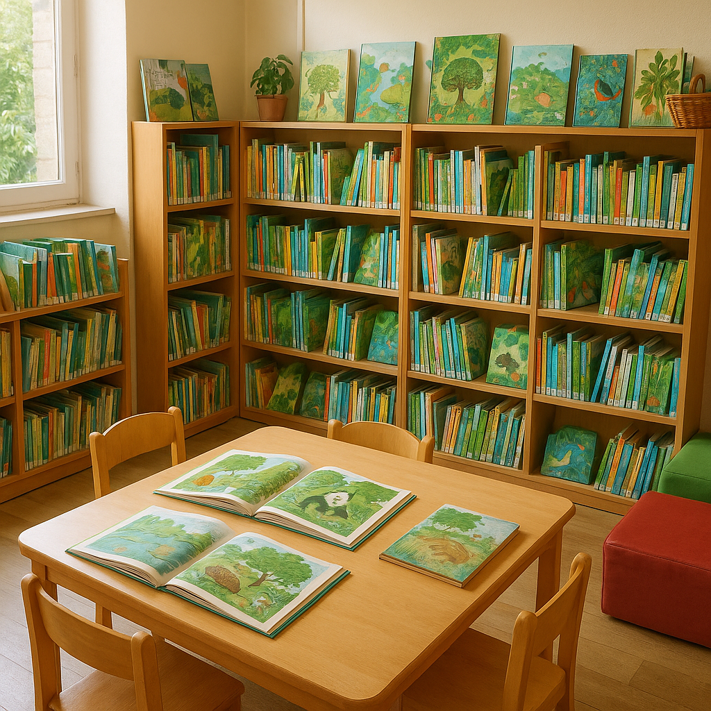 Livres pour apprendre l’écologie aux enfants en bibliothèque