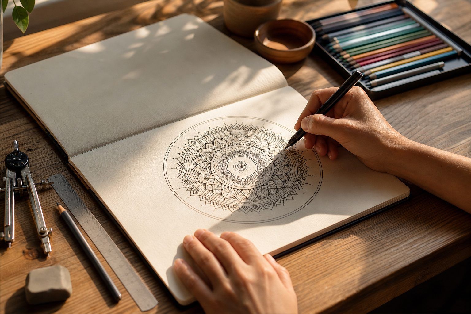 Comment construire un mandala simple à la main ?