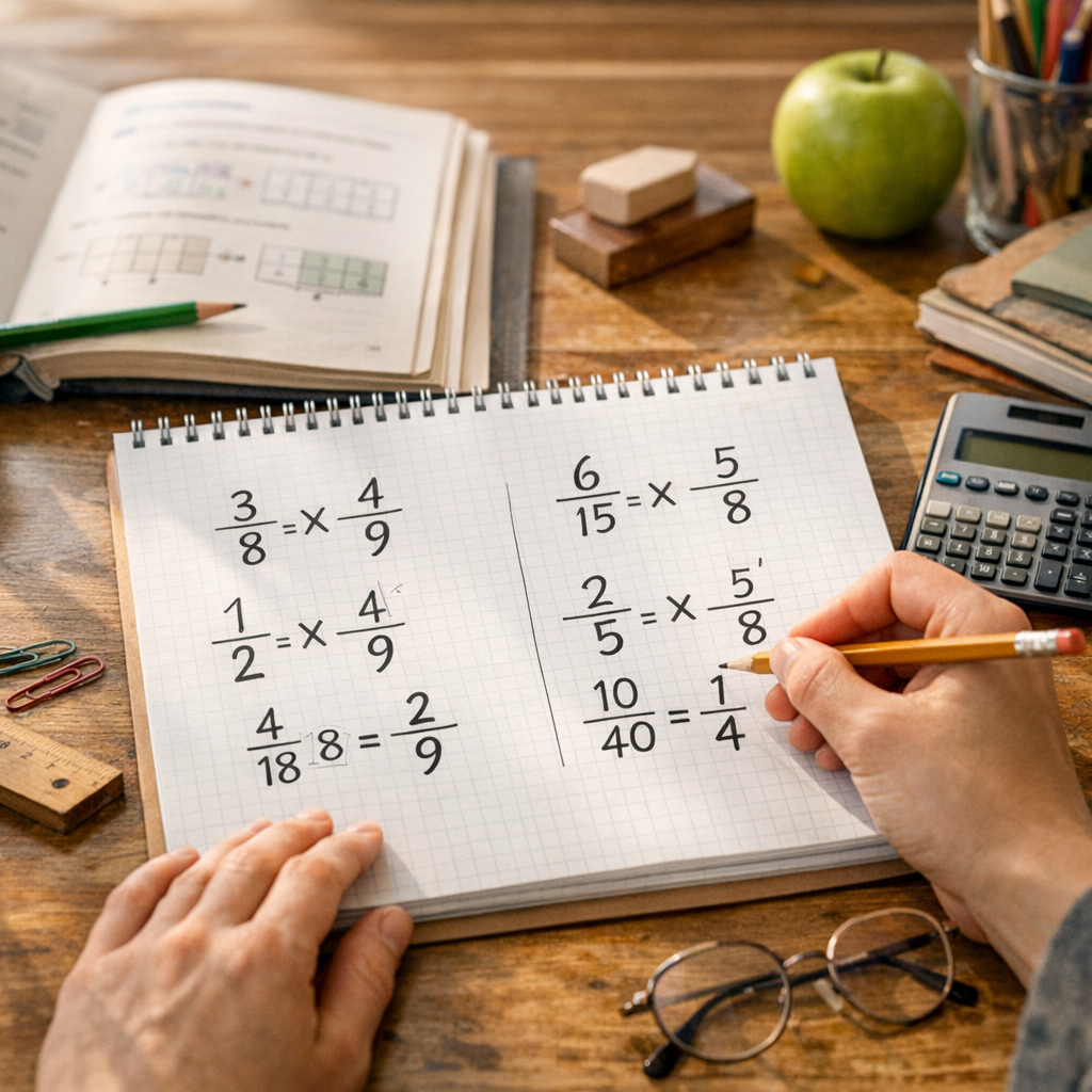 Simplifier avant ou après la multiplication&nbsp;: le bon réflexe