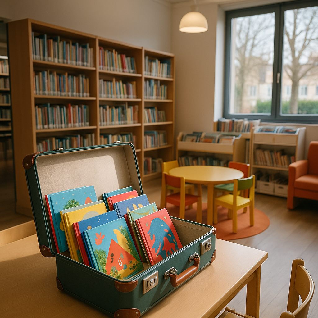 Prêt de mallettes thématiques jeunesse bibliothèque : mode d’emploi