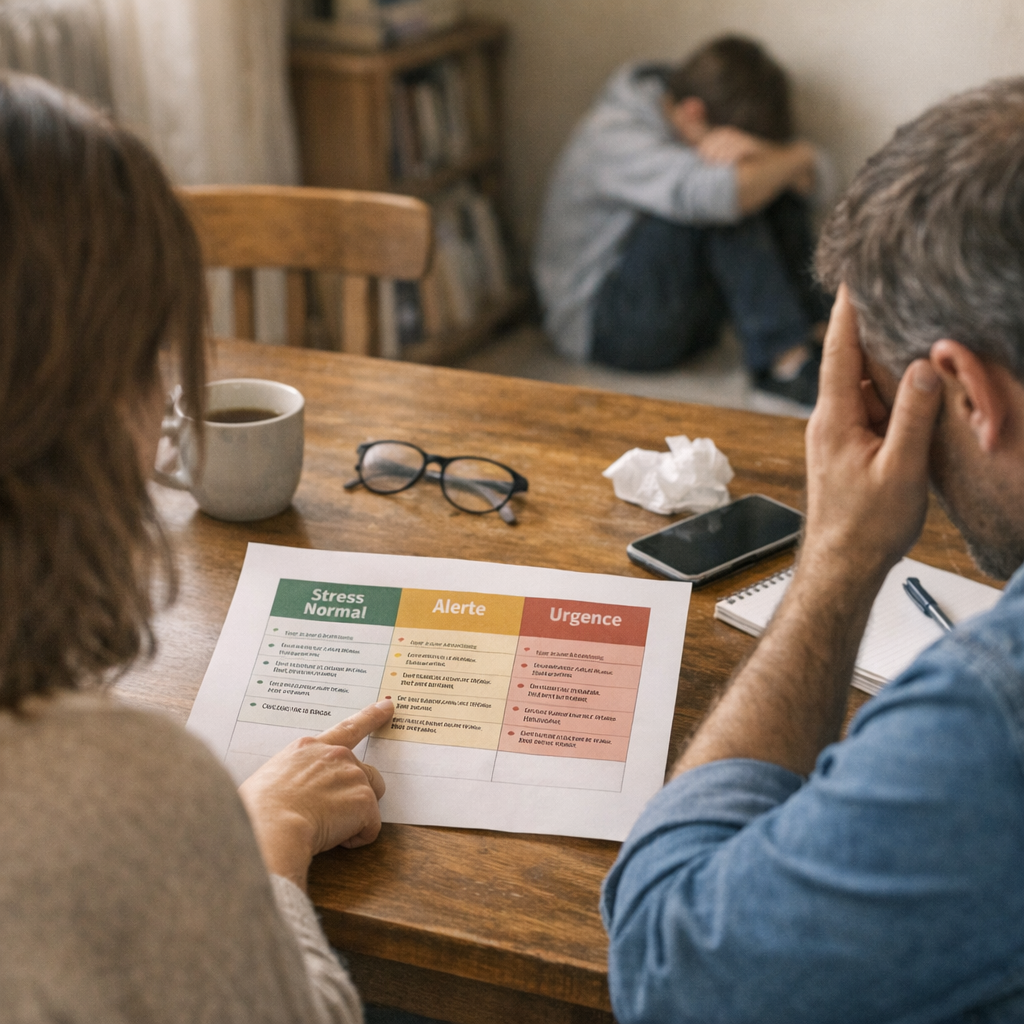 Grille de décision parentale : stress normal, alerte ou urgence&nbsp;?
